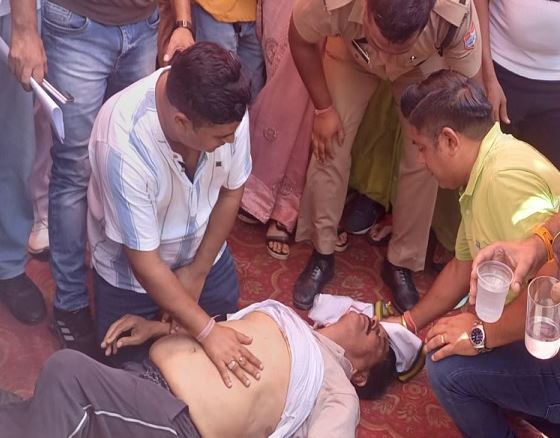 बेहोश हुए विधायक तिलकराज बेहड़, भाषण के दौरान गिरे, कार्यकर्ताओं में मचा हड़कंप