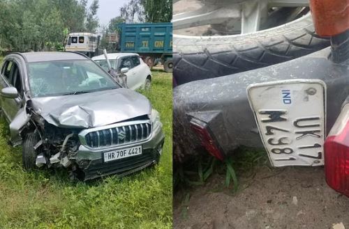 Roorkee News: कार और बाइक की जोरदार टक्कर, मामा-भांजे की मौत